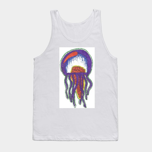 Electric Jellyfish Tank Top by Artofmiarussell 